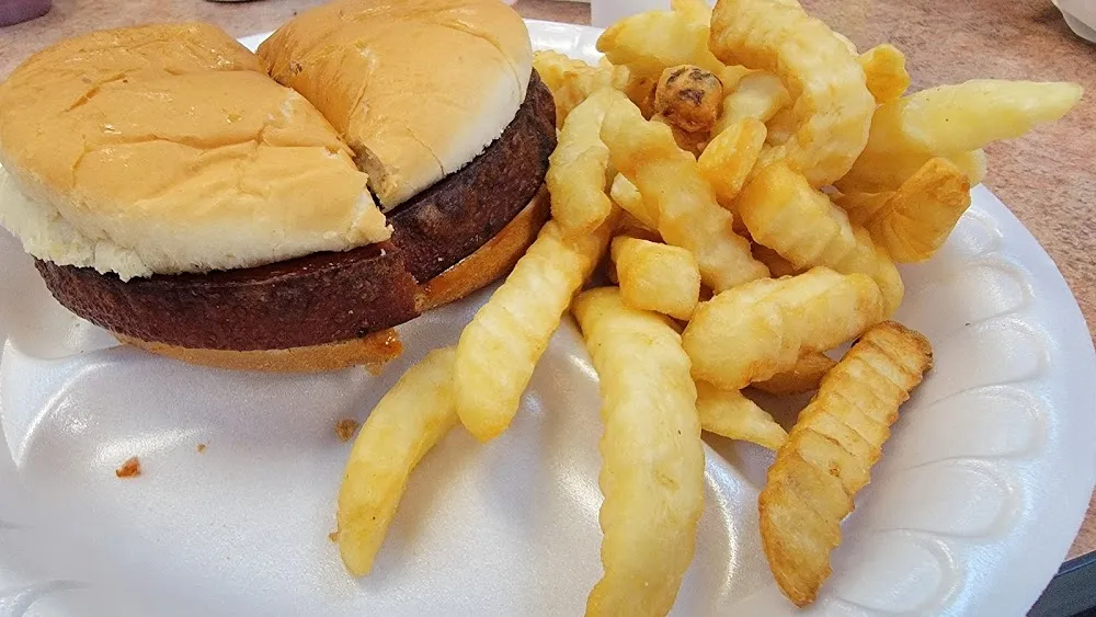 Fried Bologna and Fries